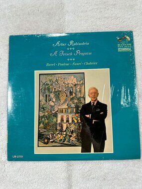 Artur Rubinstein A French Program Ravel Poulenc LP Mono RCA Victor Red Seal